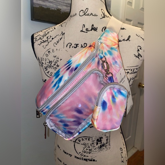 Madden Girl Handbags - NWT MADDEN GIRL TIE DYE NYLON MULTIFUNCTIONAL CROSSBODY FANNIE BELT